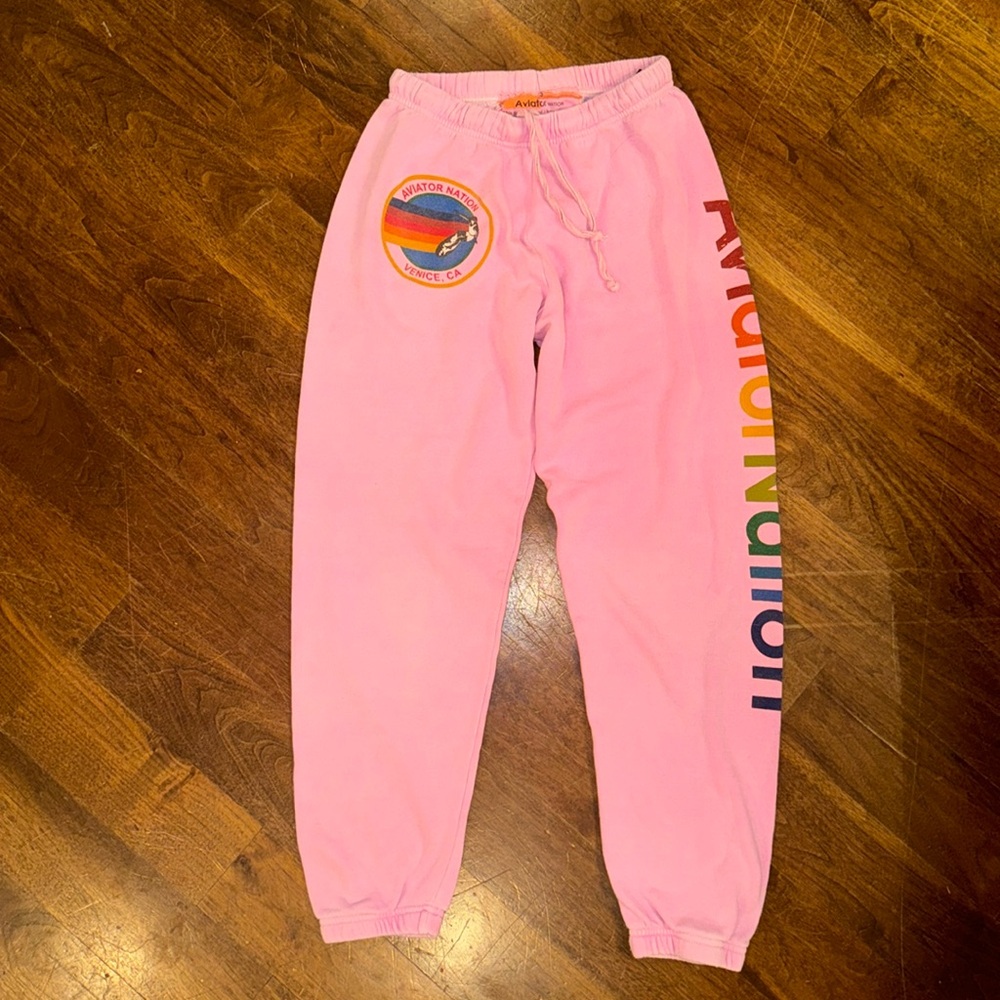 Aviator Nation pink sweatpants